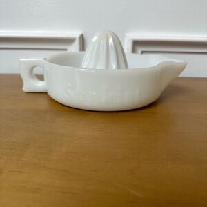 Sunkist Milk Glass